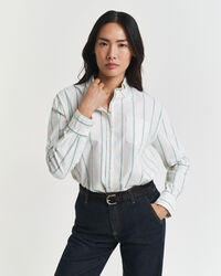 Relaxed fit klassisk stribet Oxford-skjorte