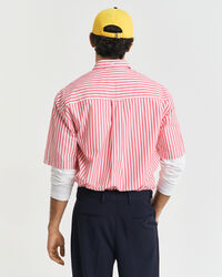 Relaxed fit Heritage poplin skjorte med korte ærmer