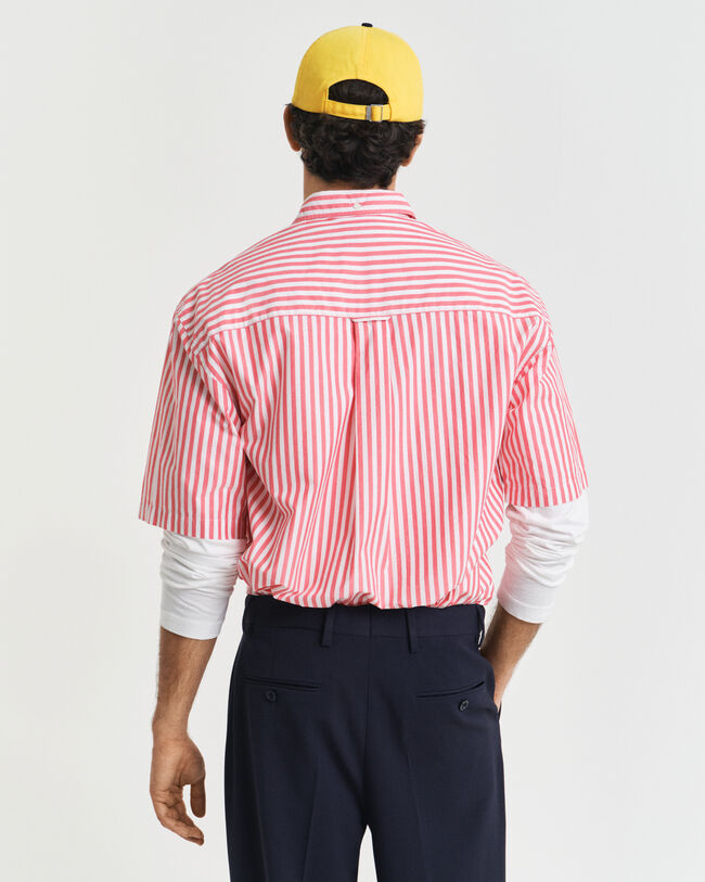Relaxed fit Heritage poplin skjorte med korte ærmer