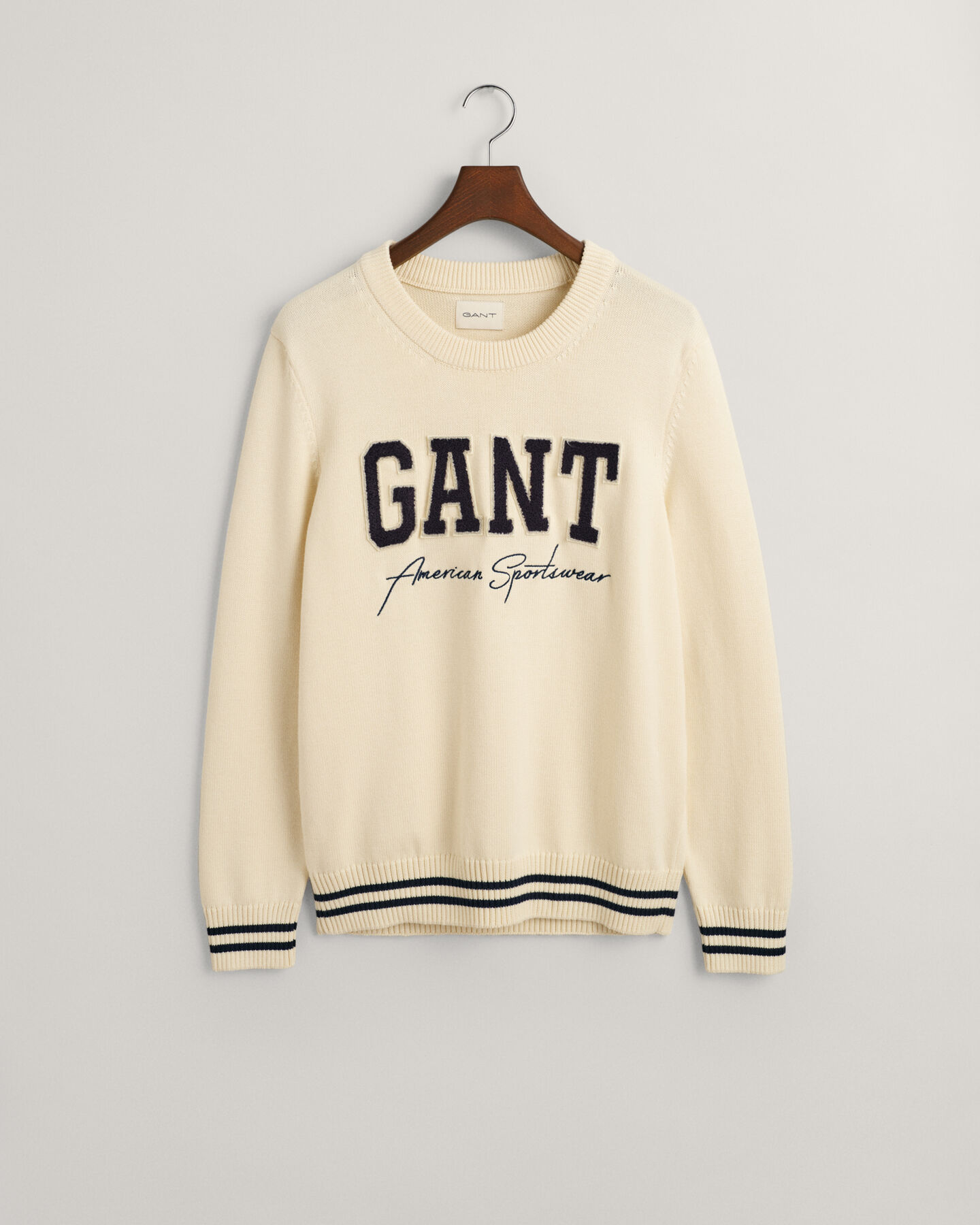 Collegiate sweater med crewneck