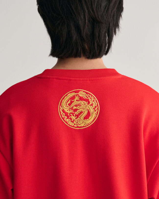 Dragon Crest sweatshirt med crewneck