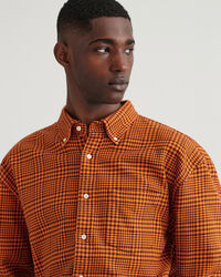 Oversized Houndstooth bomuldsskjorte