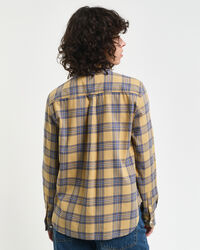Regular fit ternet flannelskjorte