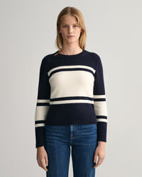 Blokstribet crewneck sweater