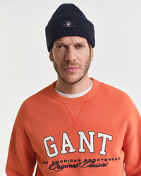 Sweatshirt med college-grafik og crewneck