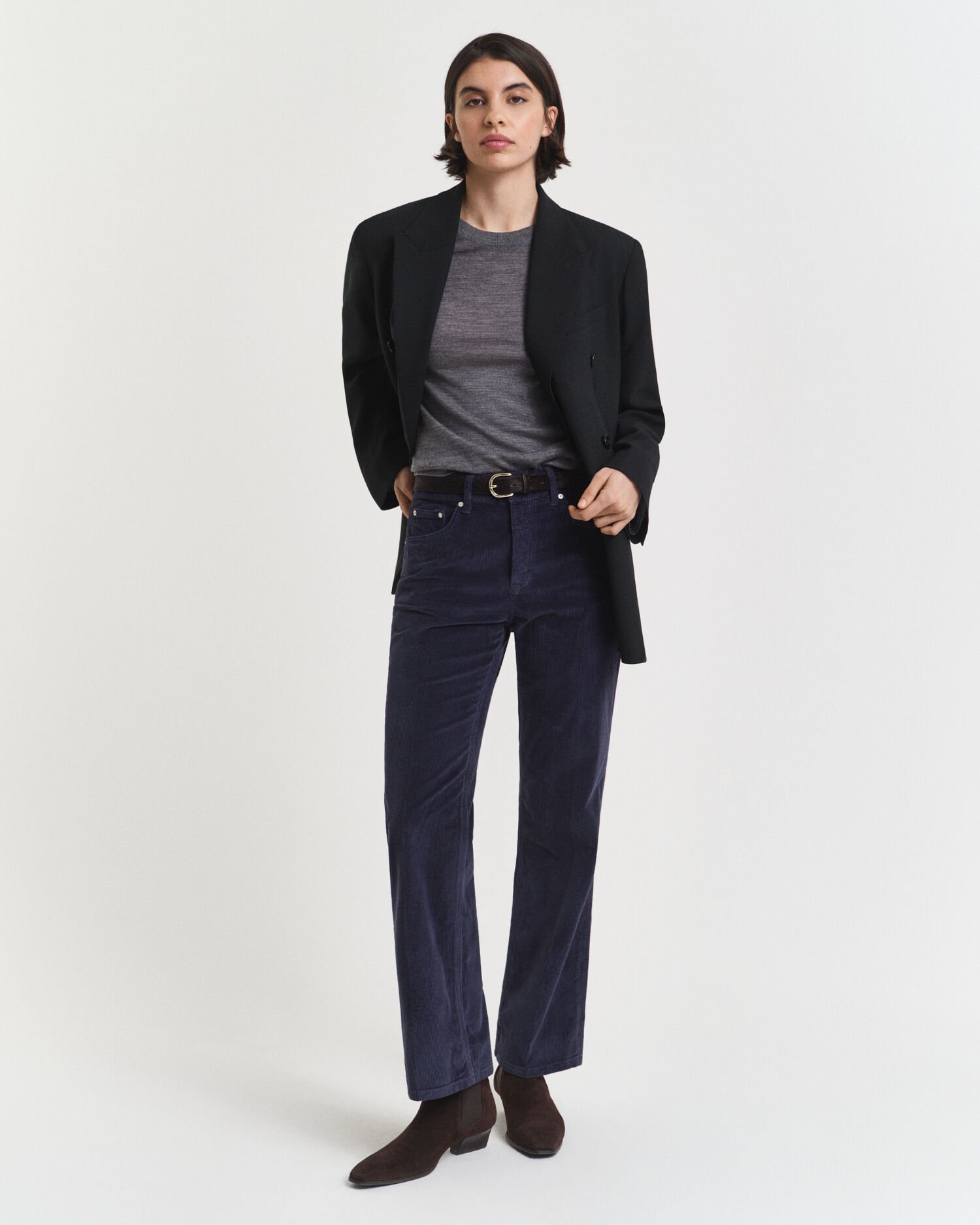 Crewneck sweater af ekstra fin merinould