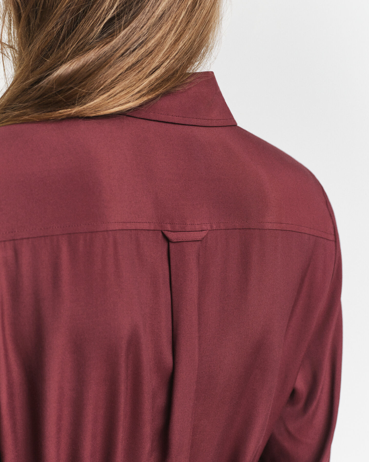 Midi skjortekjole i viskose