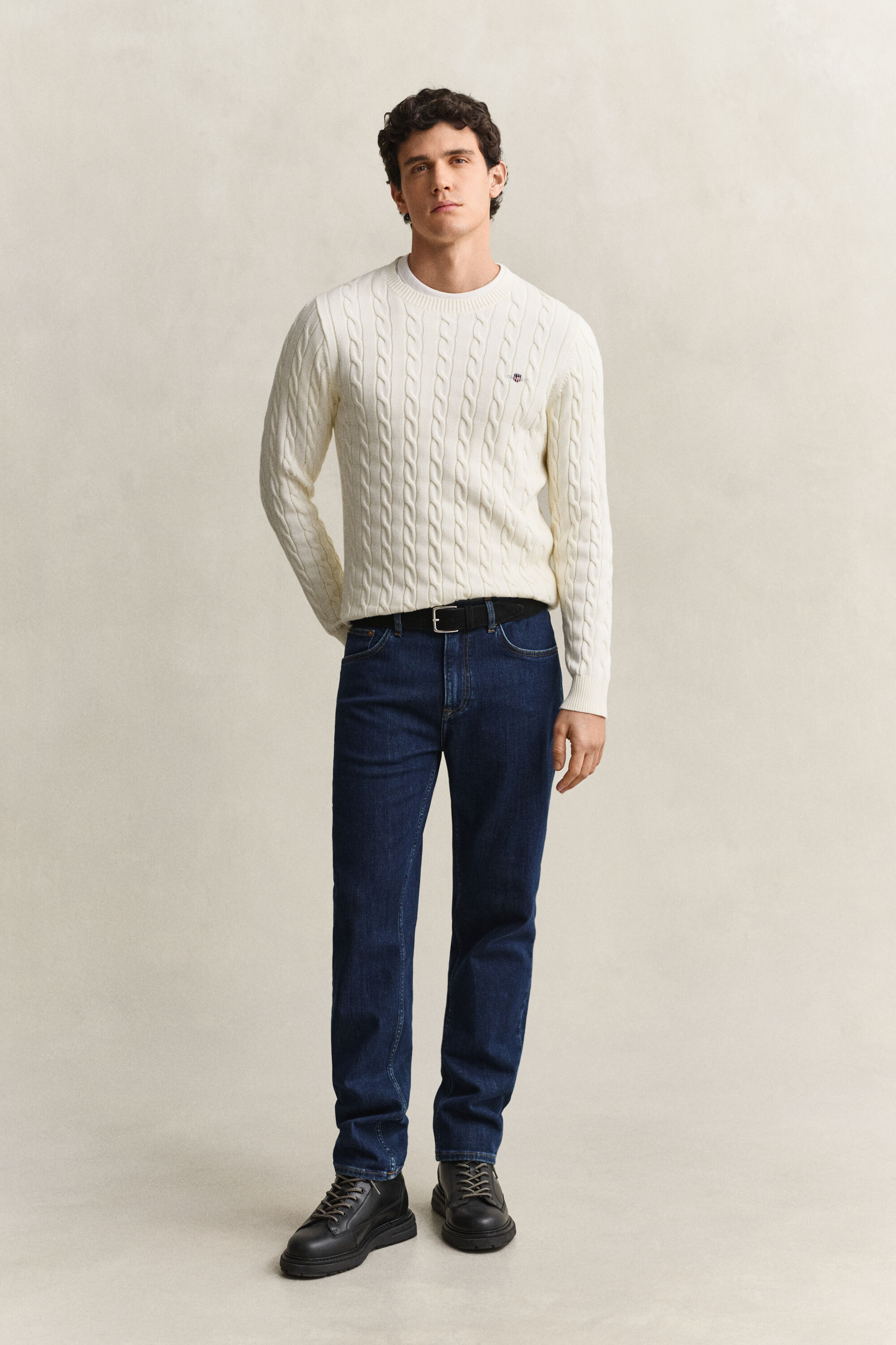 Regular fit jeans i let vask