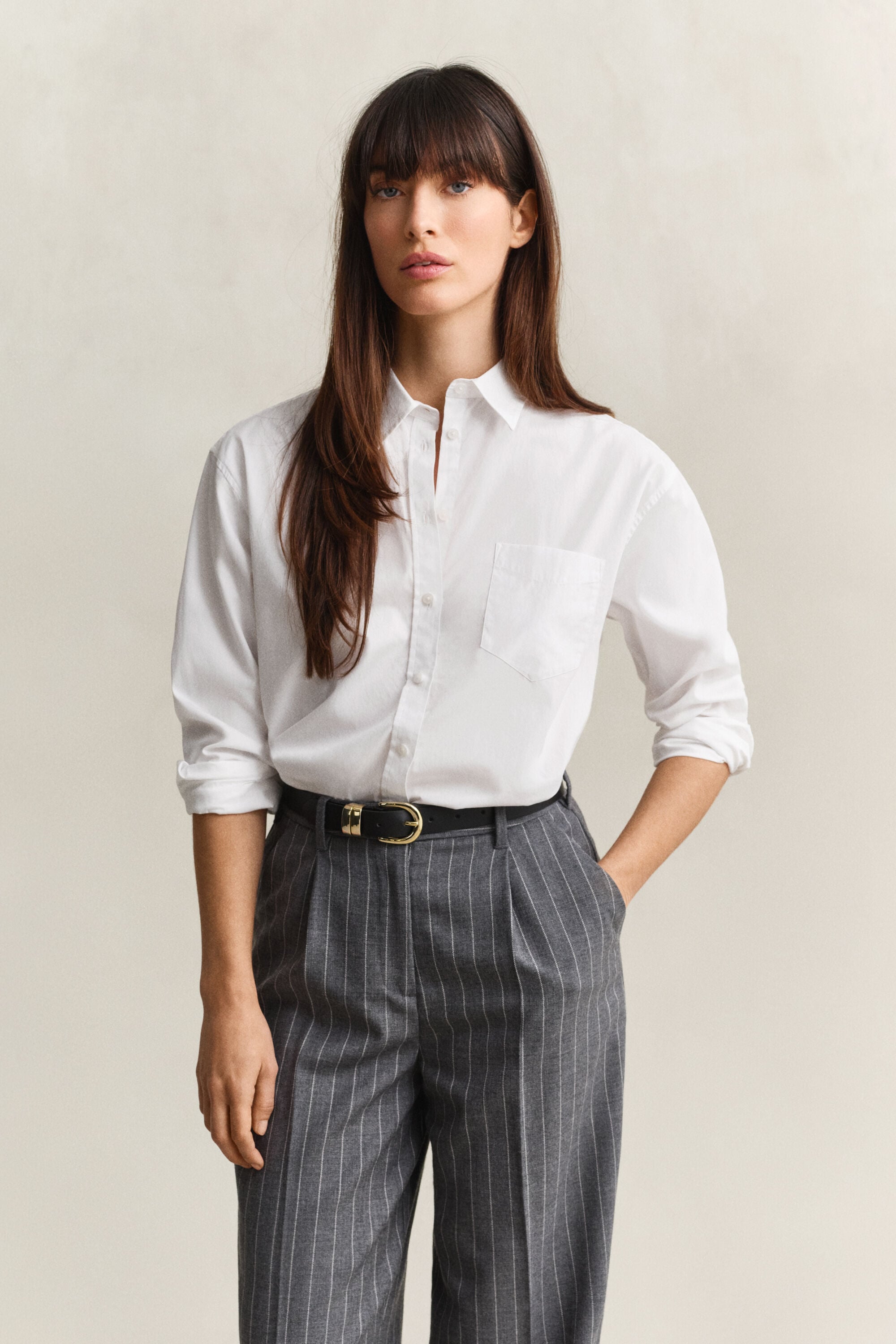 Relaxed Fit klassisk poplin-skjorte