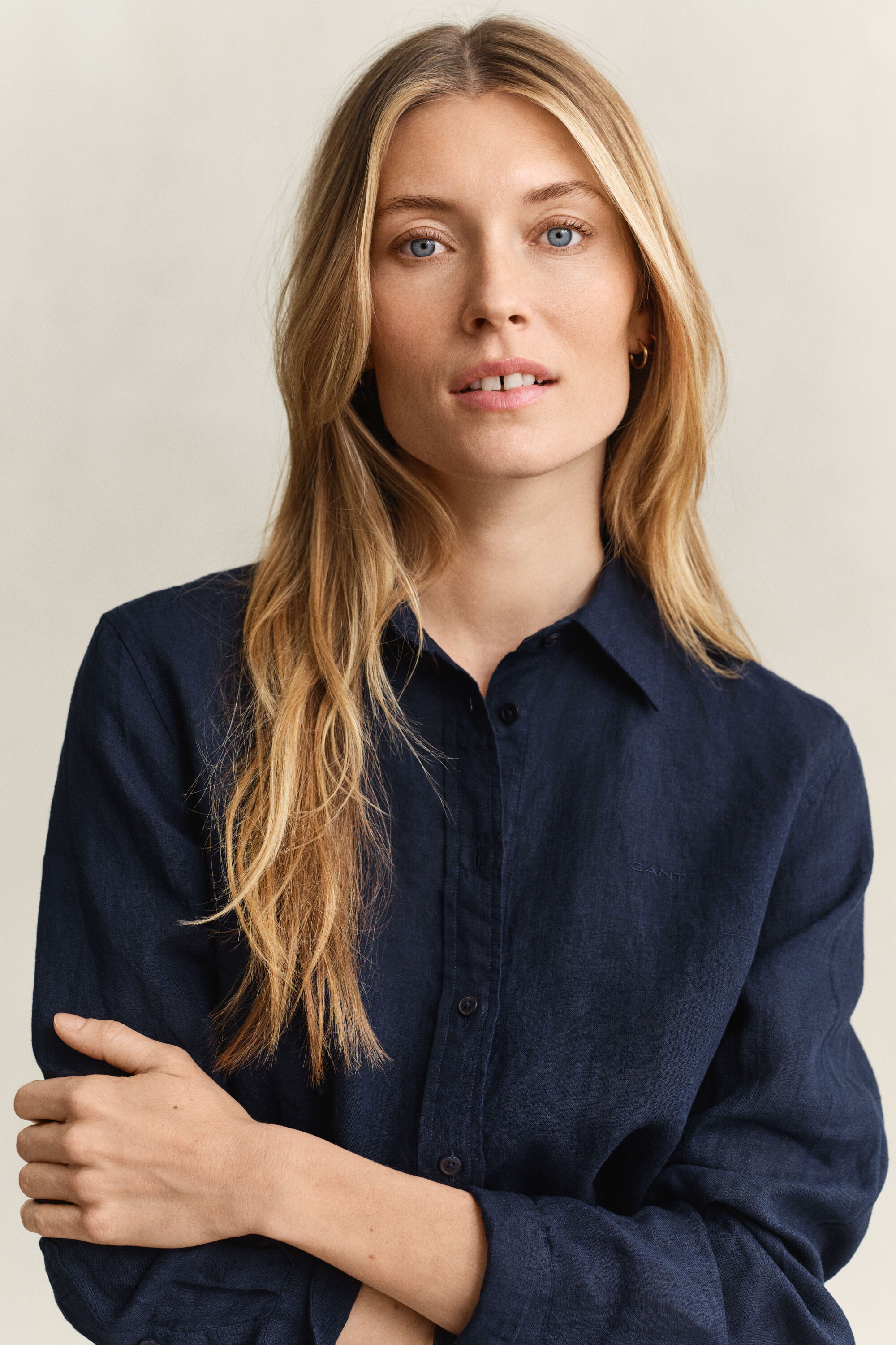 Regular fit skjorte af hør