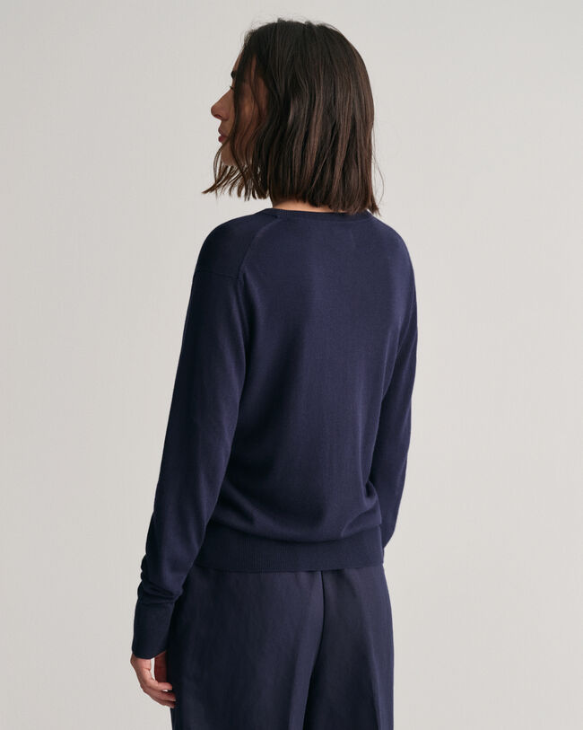 Fint strikket crewneck sweater