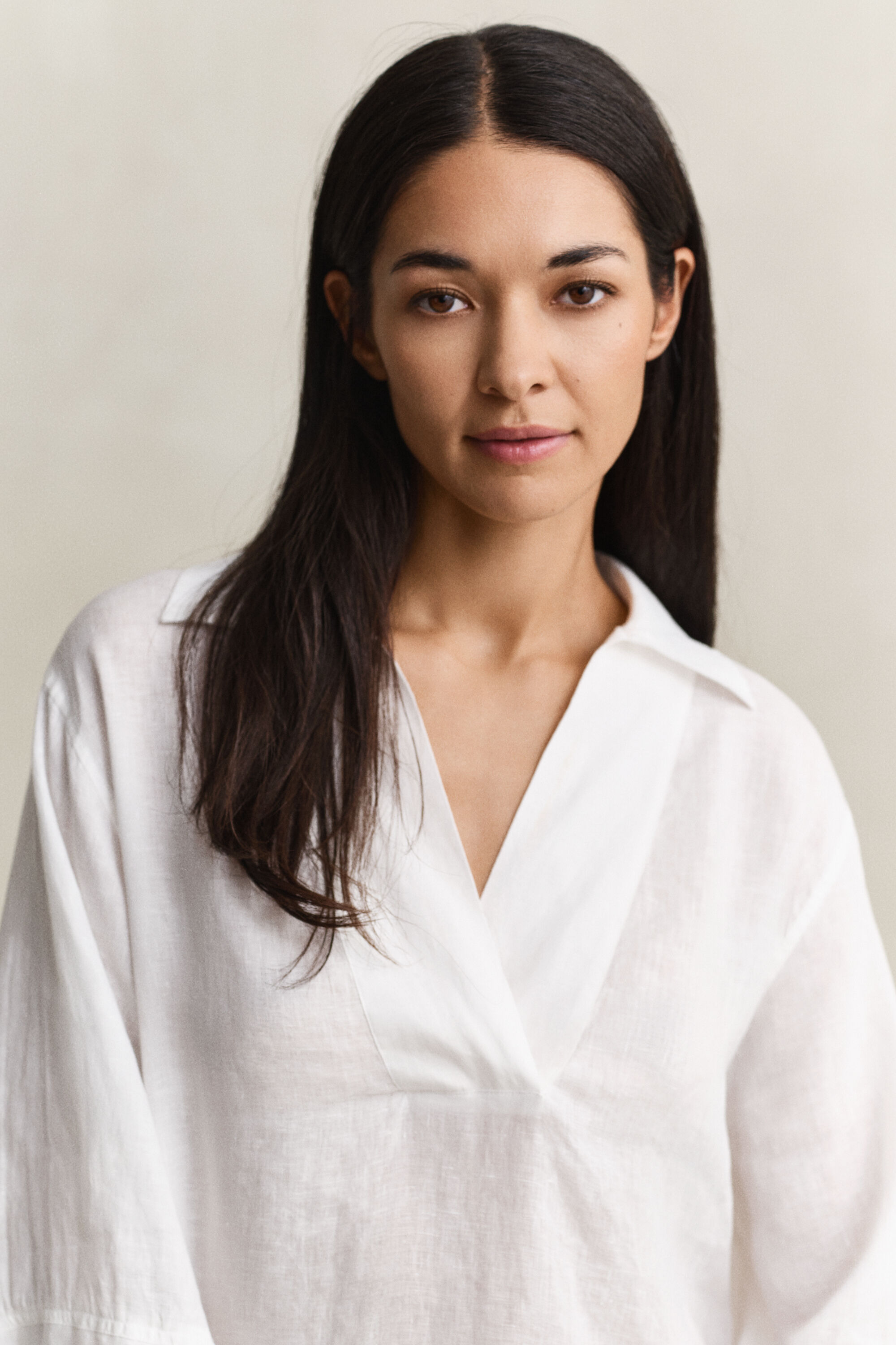 Popover kjole i hør