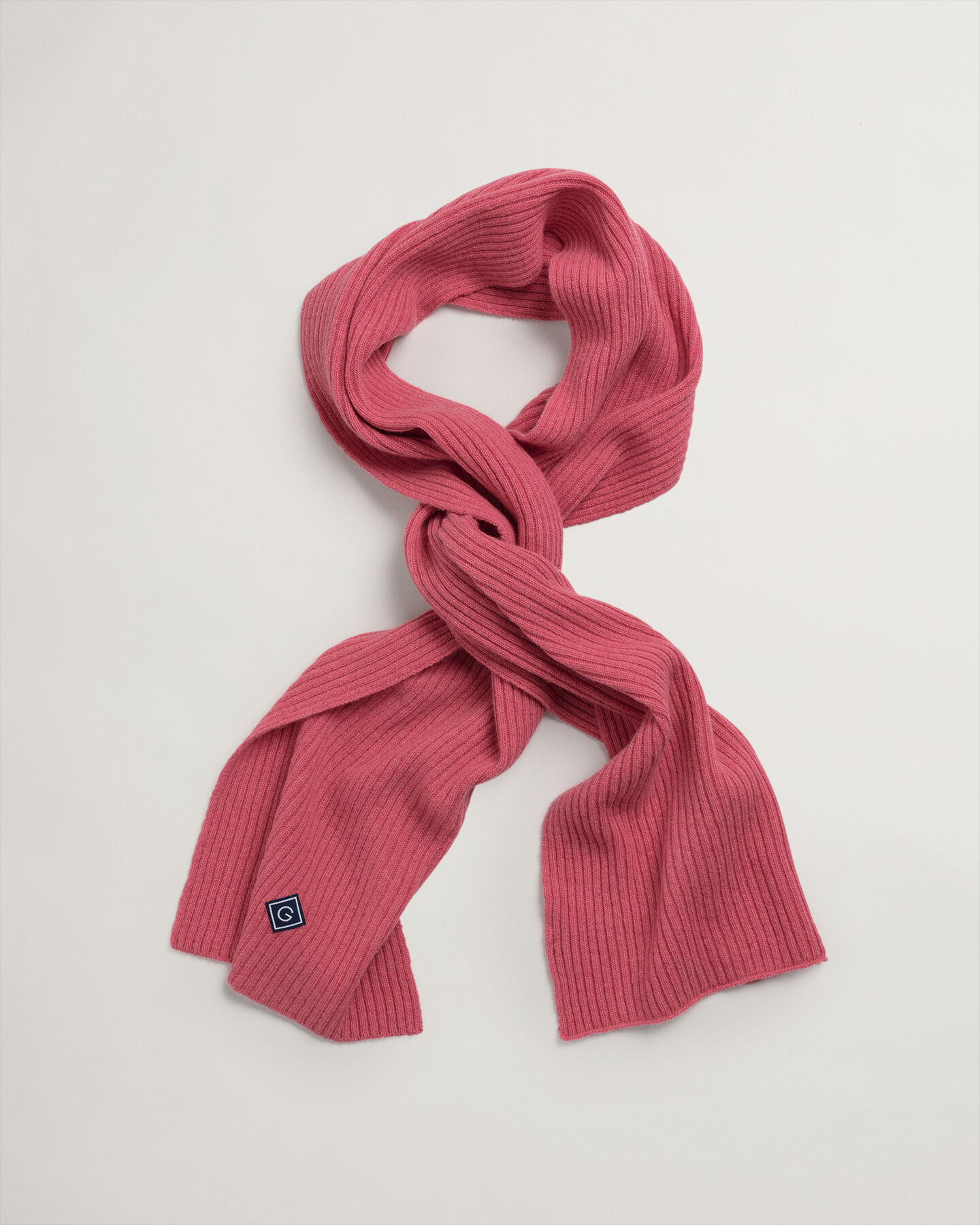 Ribstrikket halstørklæde