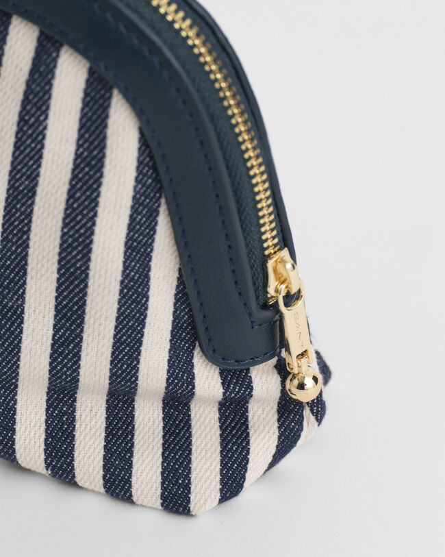 Hickory-stribet makeup-taske