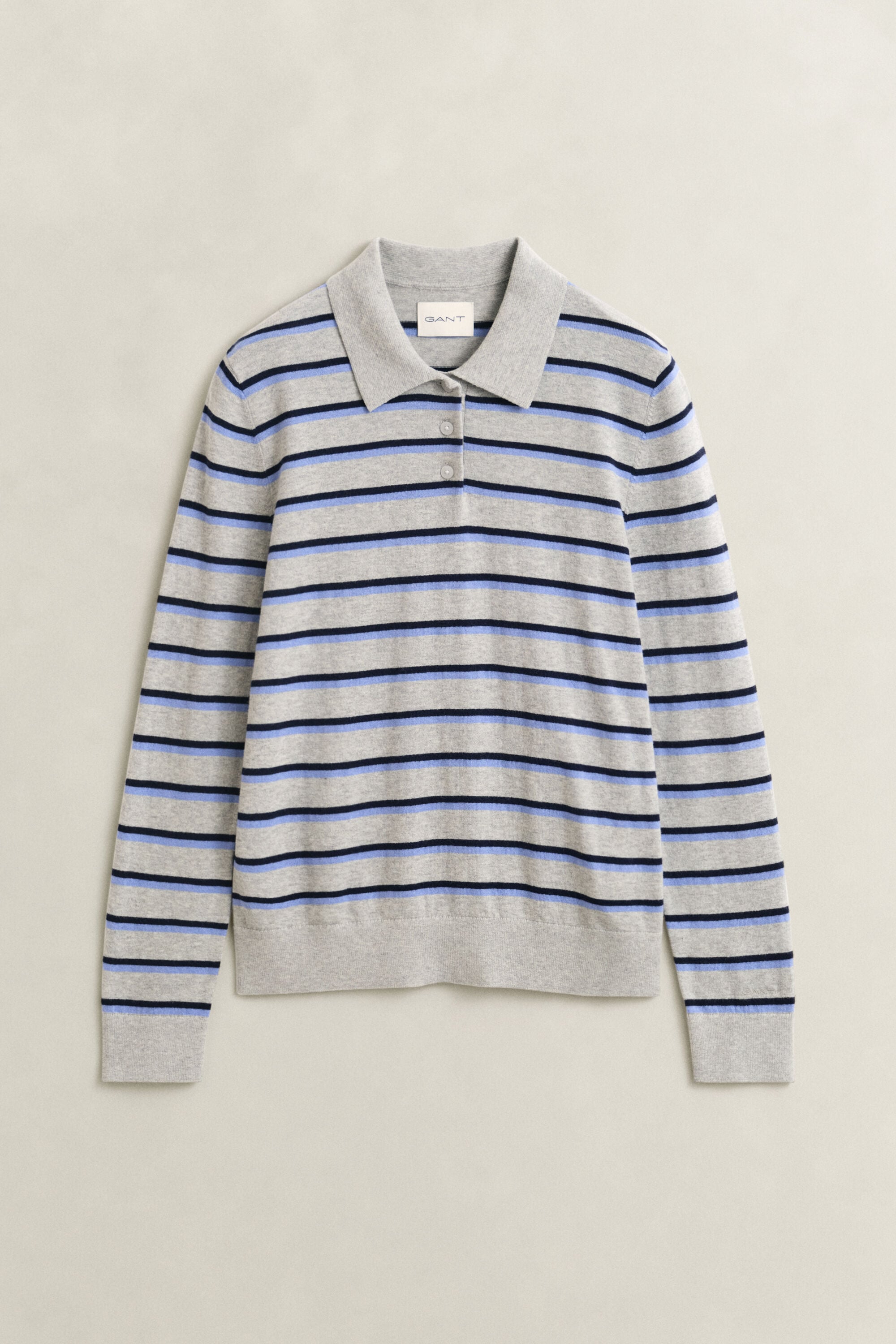 Fin strikket sweater med striber