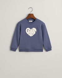 Girls Heart Graphic sweatshirt med crewneck