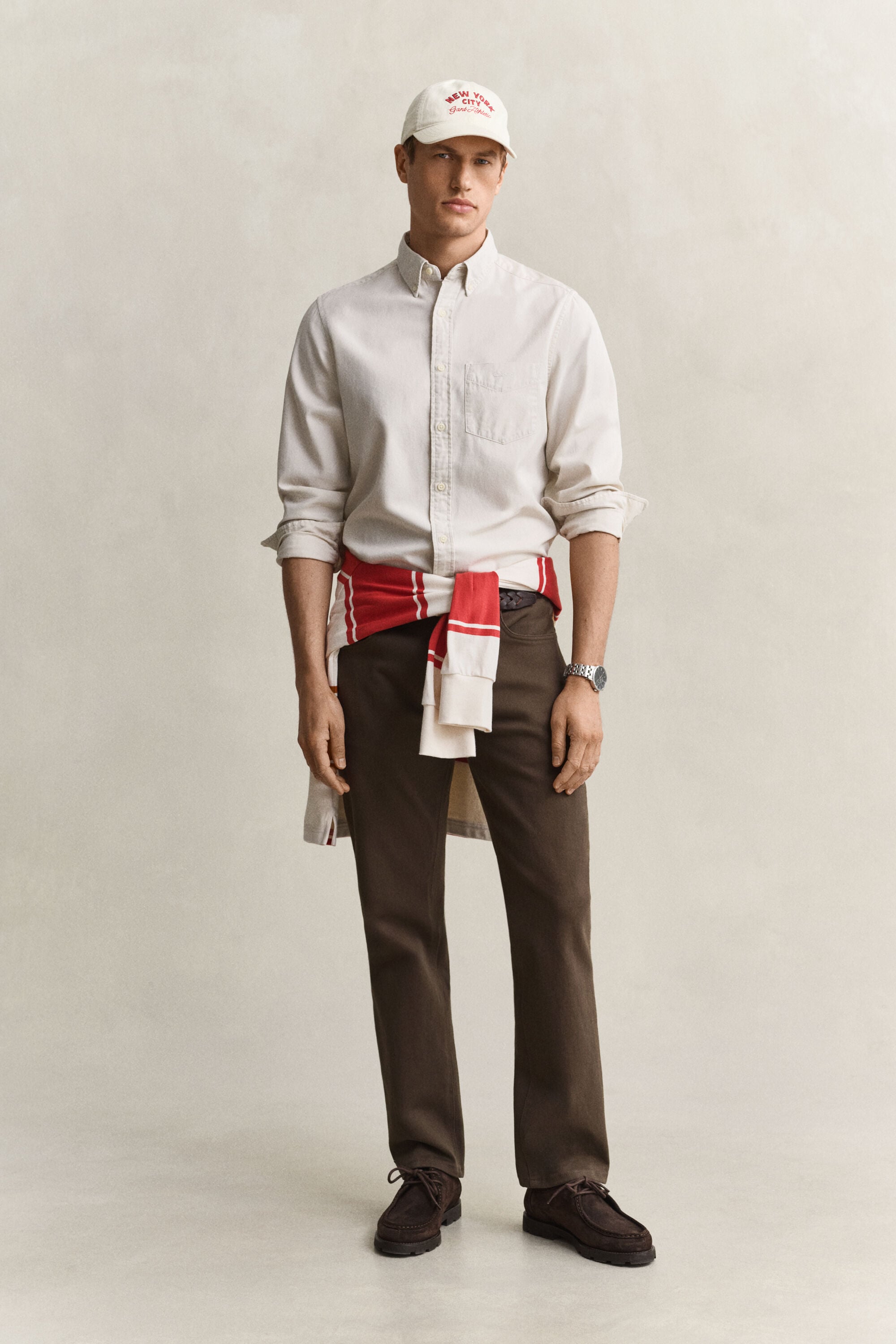 Regular fit skjorte af twill
