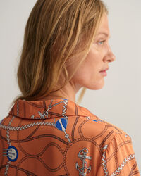 Kjole med Sailing-tryk