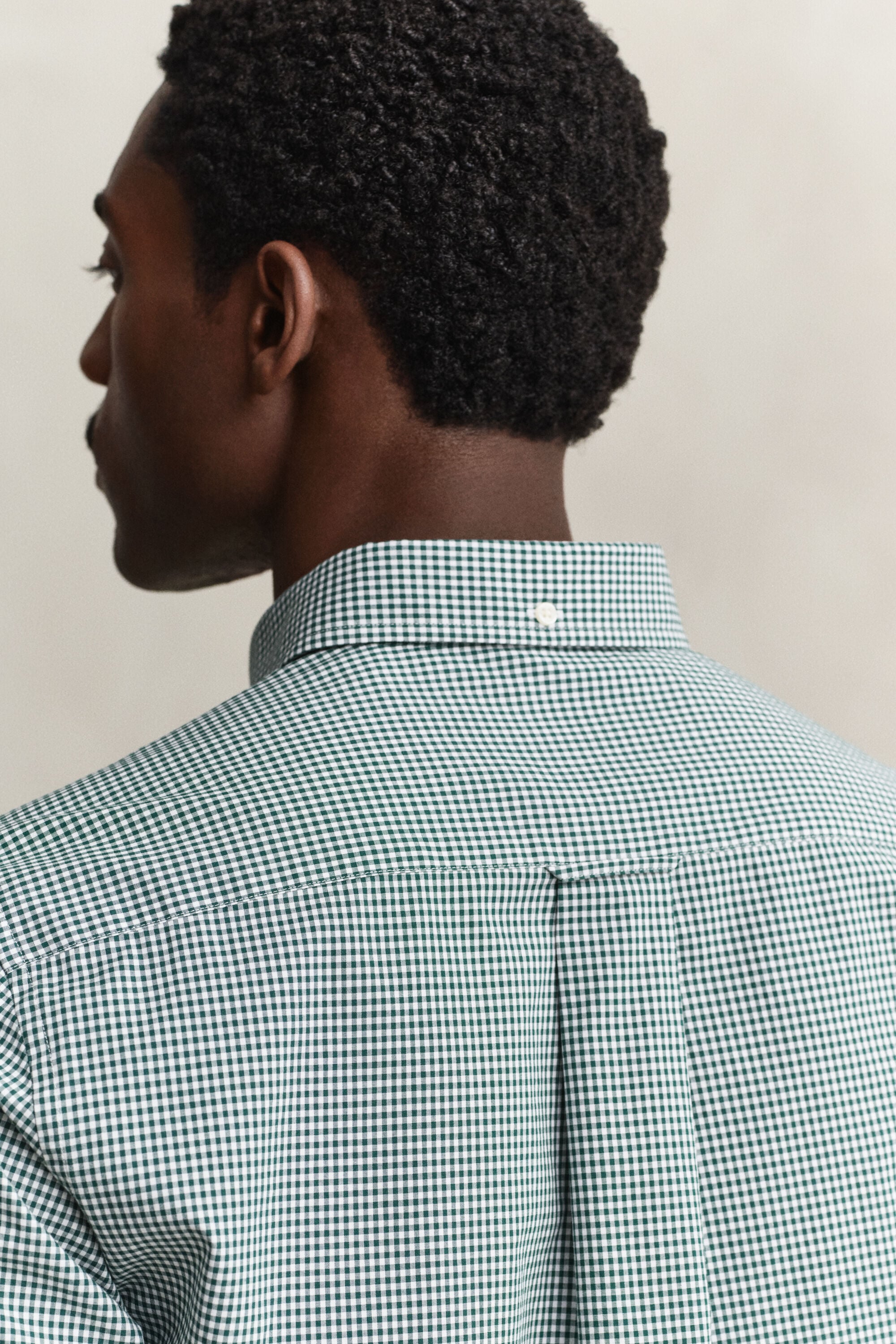 Gingham klassisk poplin-skjorte
