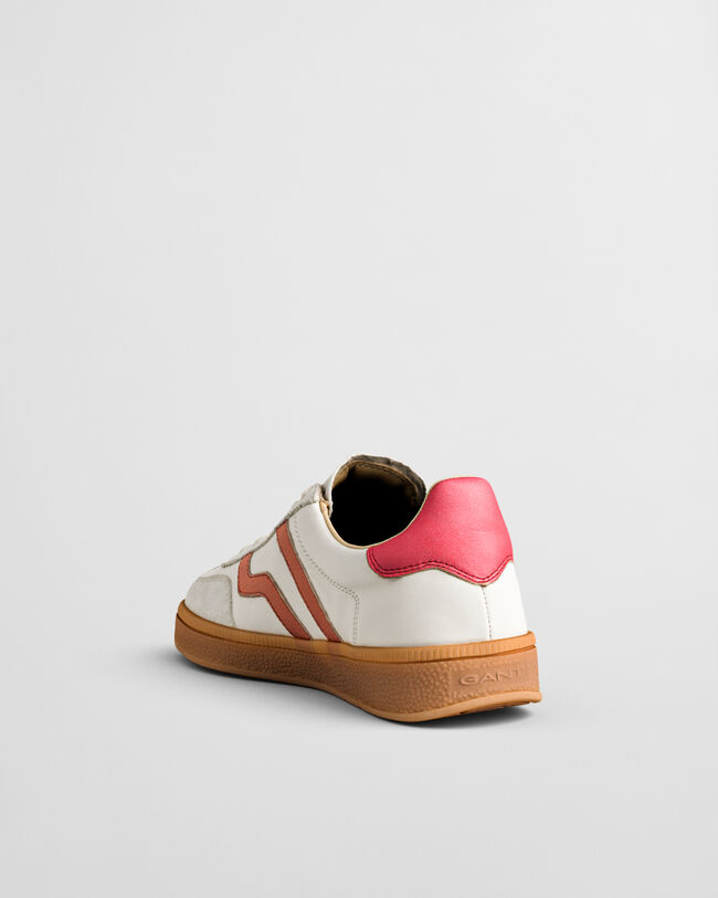 Cuzima metalliske l&aelig;der- og ruskindssneakers