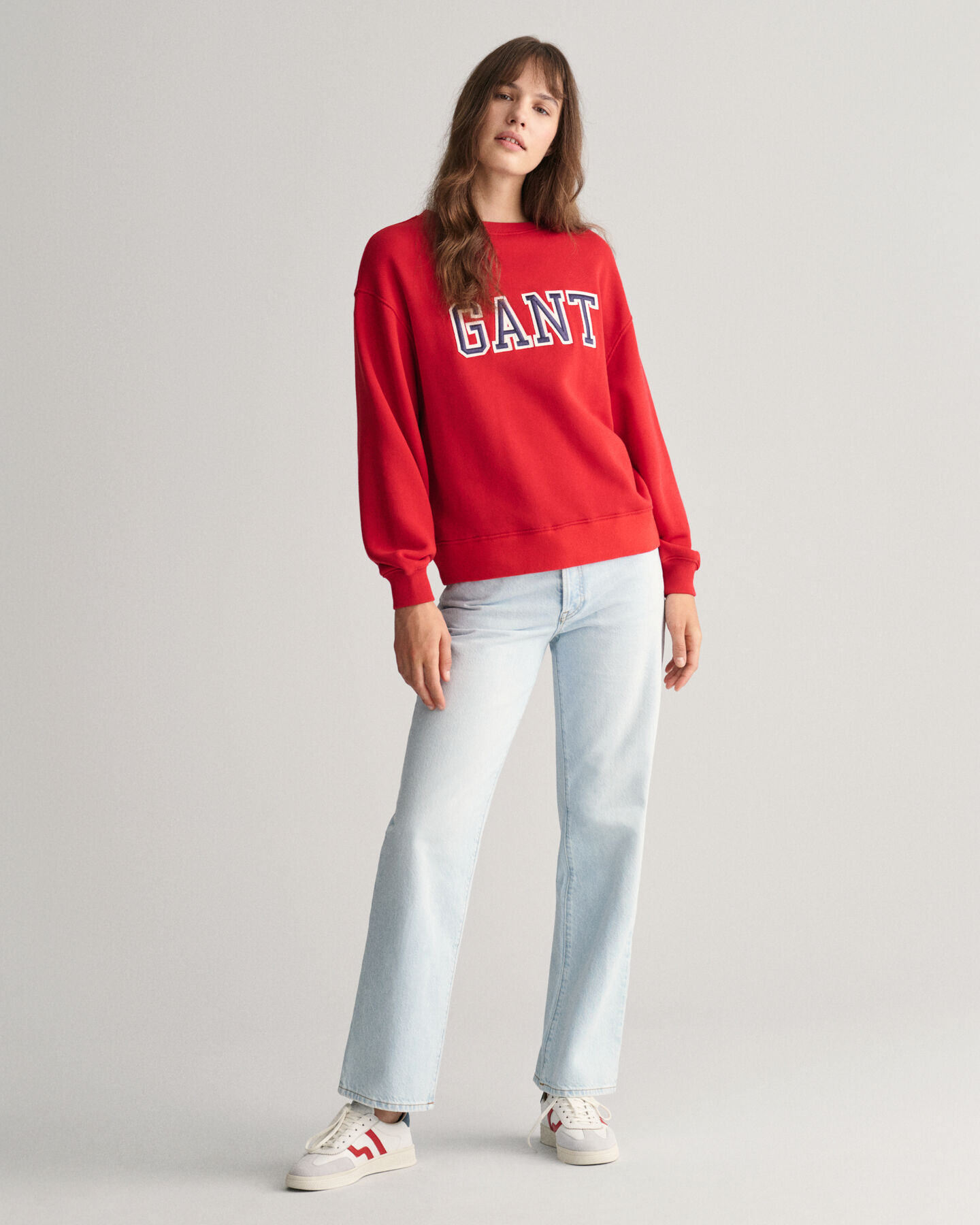 Logo sweatshirt med crewneck