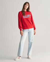 Logo sweatshirt med crewneck