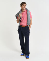 Sunfaded kortærmet polo sweater