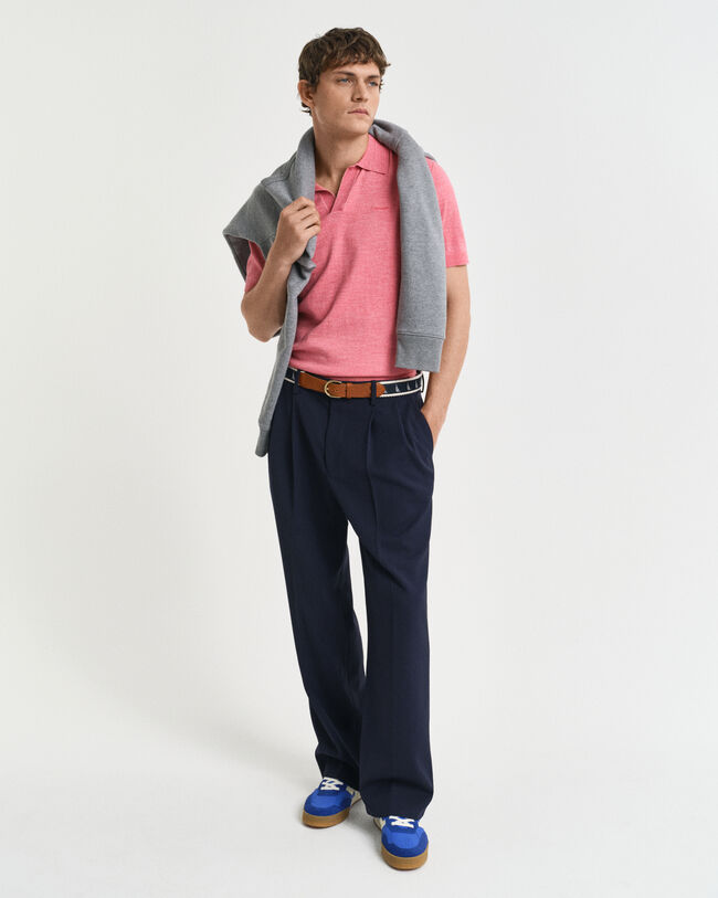 Sunfaded kortærmet polo sweater