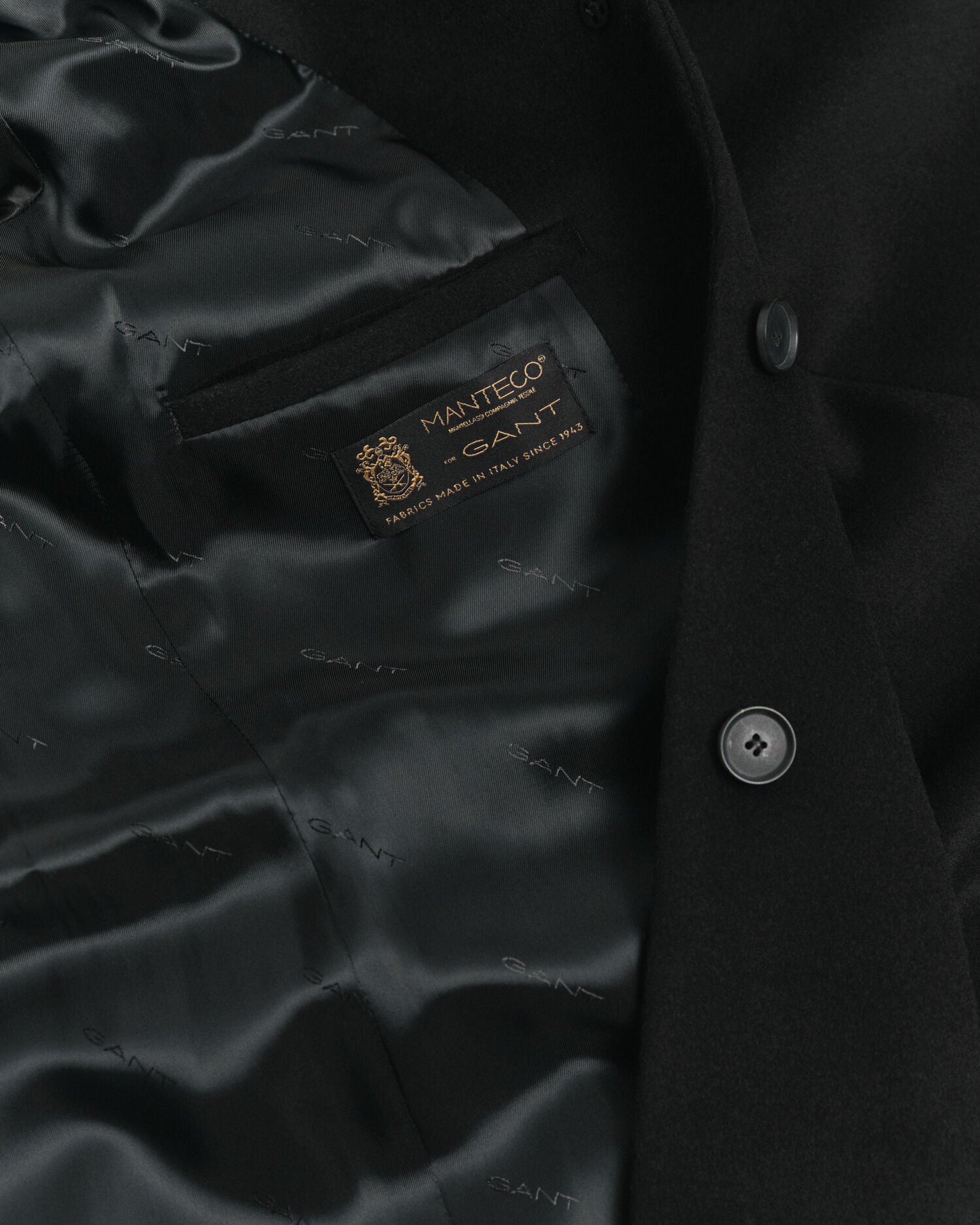 Classic skræddersyet frakke i uldblanding