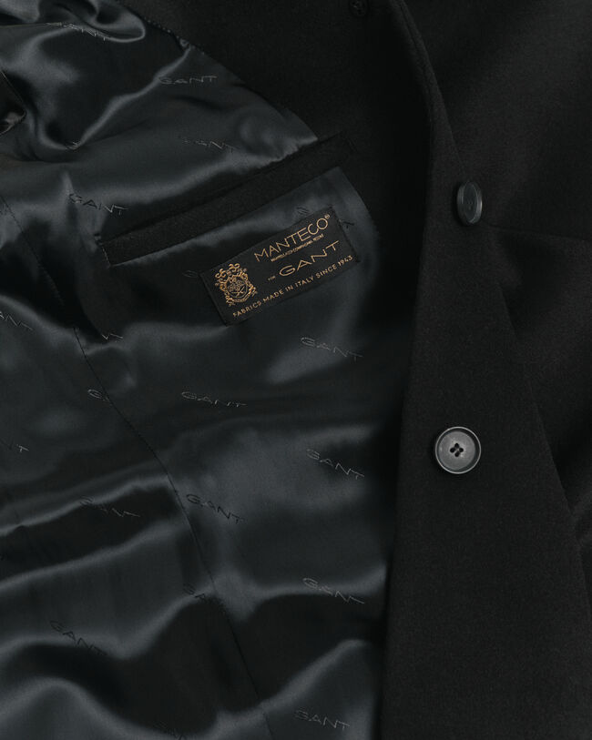 Classic skræddersyet frakke i uldblanding