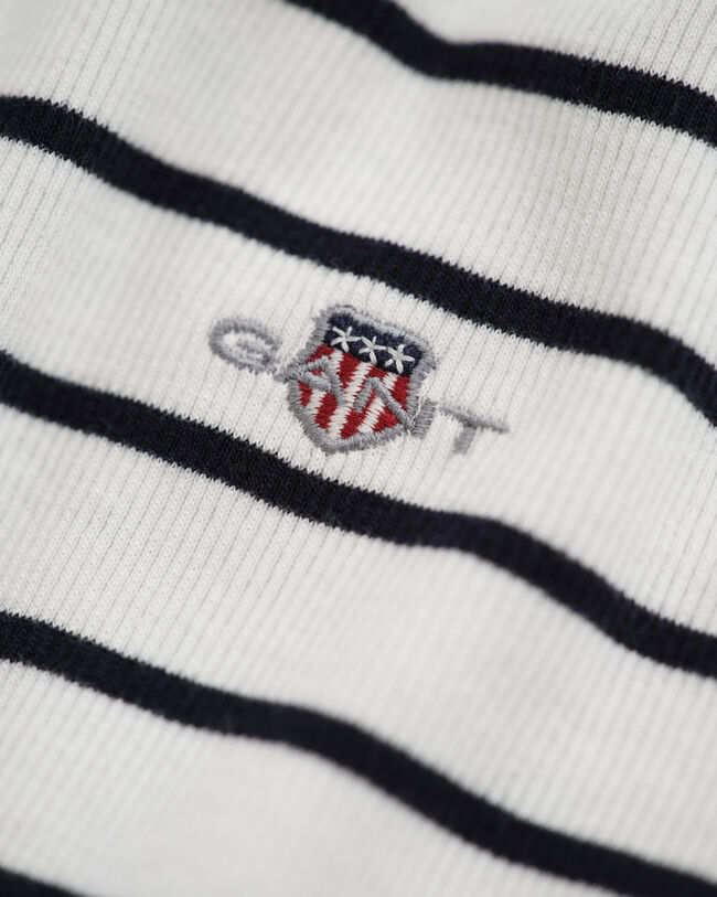 Teen Girls Shield T-shirt med striber