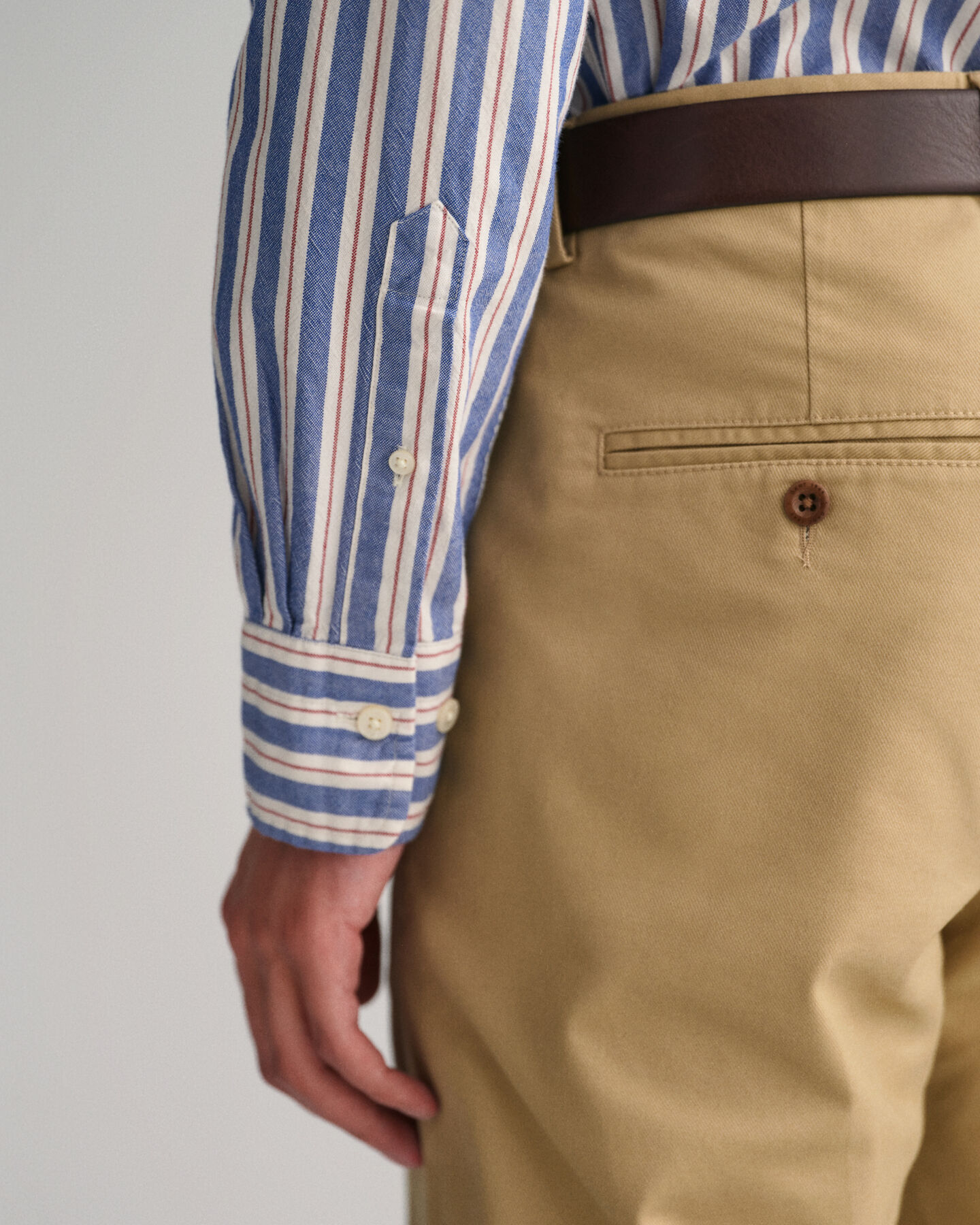 Regular fit stribet Archive Oxford-skjorte