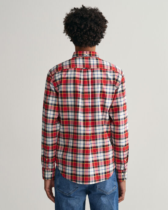 Regular fit ternet Oxford skjorte