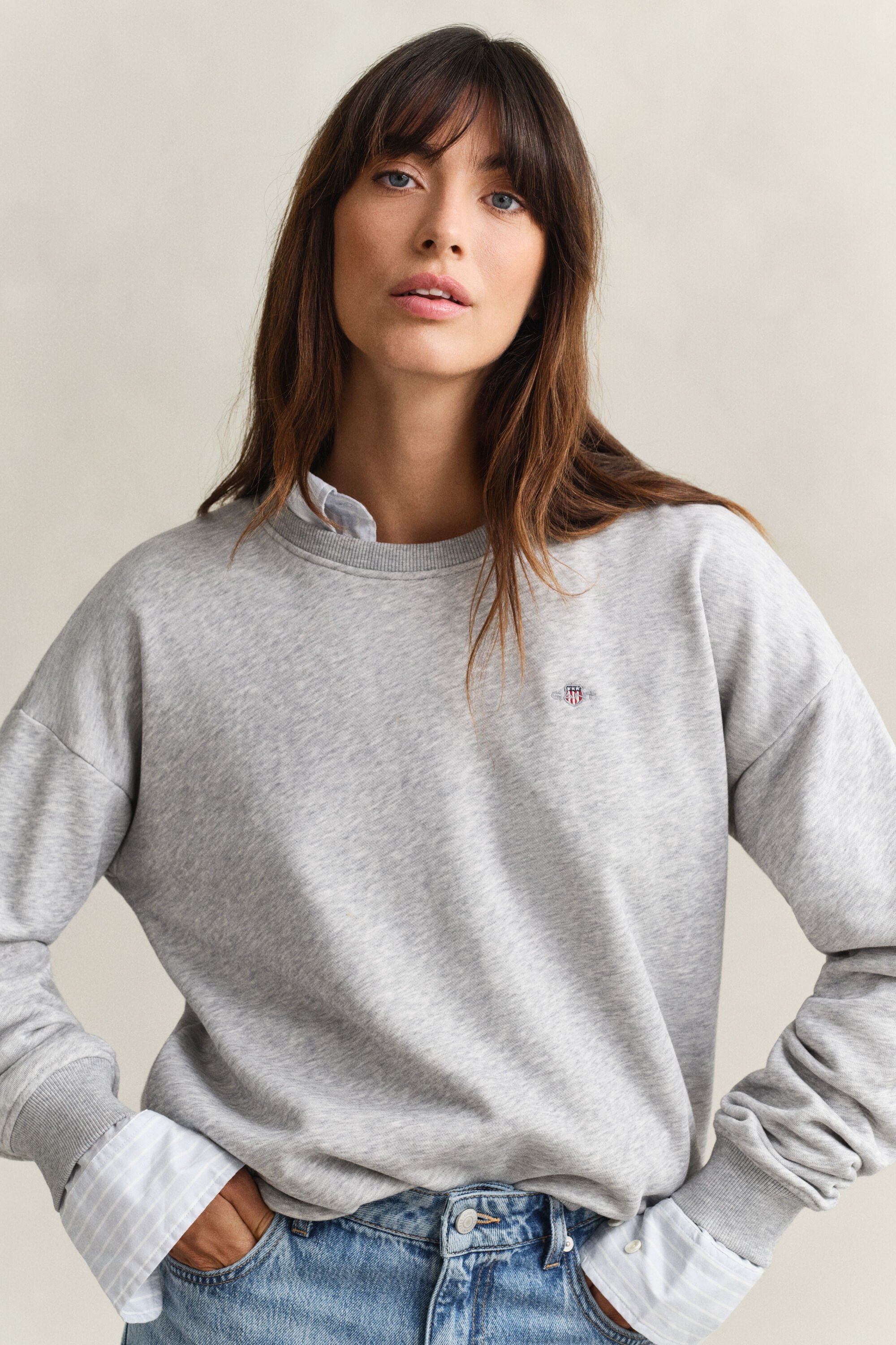 Shield sweatshirt med crewneck