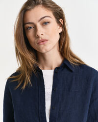 Regular fit skjorte af hør