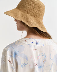 Kaftan med blomstertryk