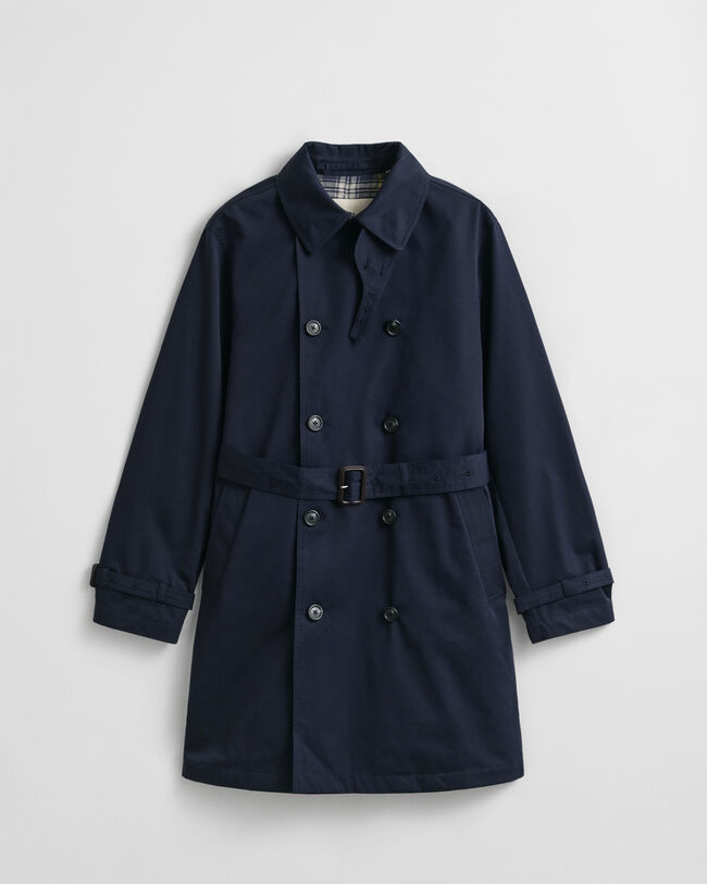 Trenchcoat i bomuldsblanding