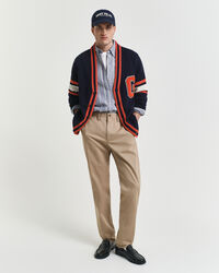 Regular fit chinobukser af twill