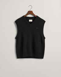 Vest i bomuld og uld