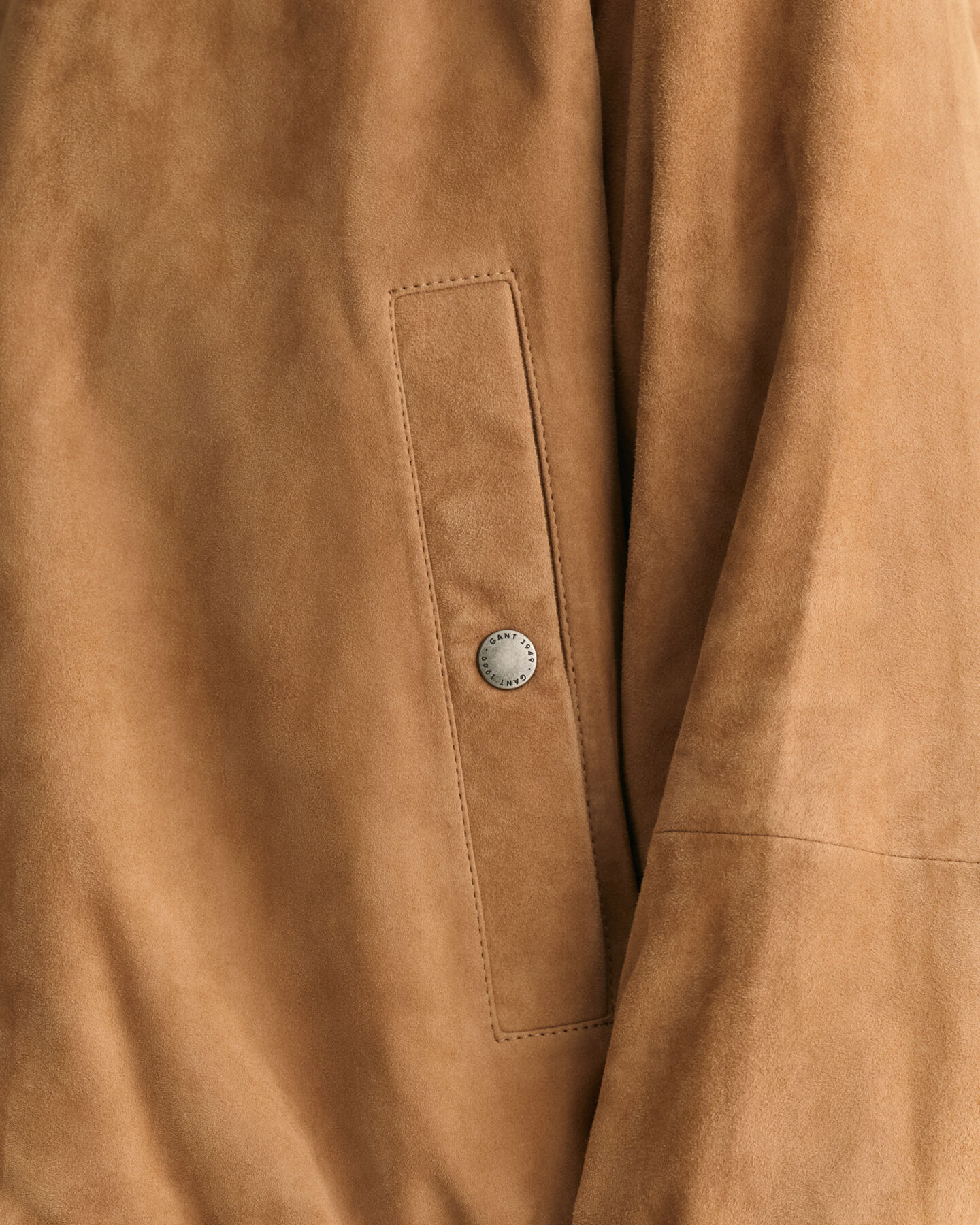 Bomberjakke i ruskind