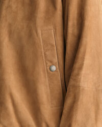 Bomberjakke i ruskind