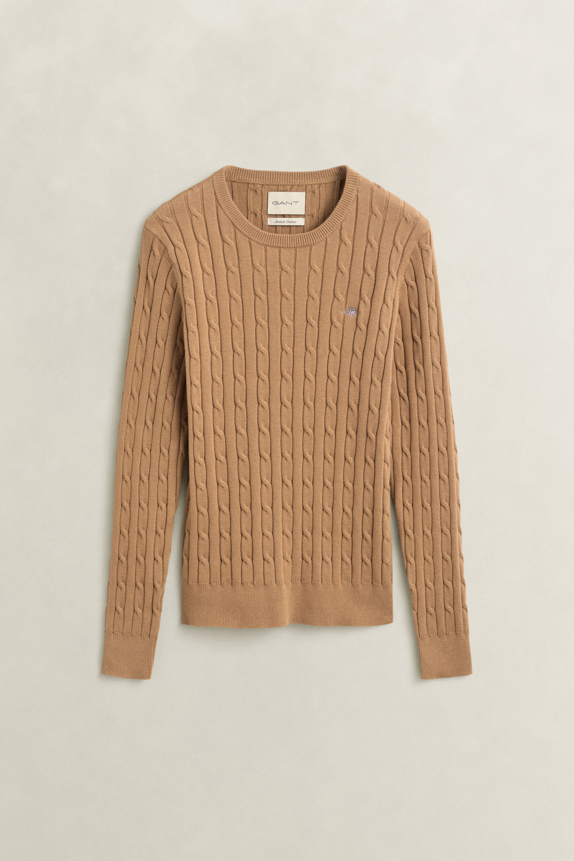 Classic sweater med kabelstrik