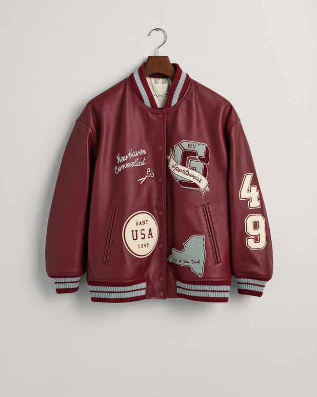 GANT Varsity Jacket af læder