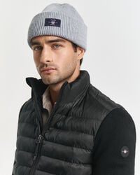 Jakke i blandede materialer