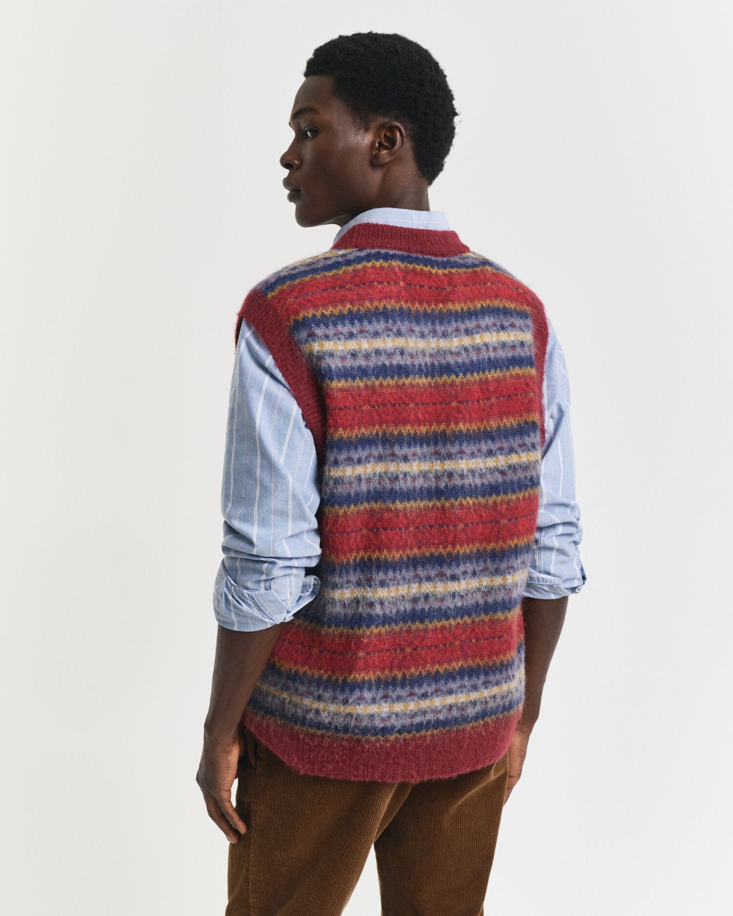 Børstet Fair Isle vest