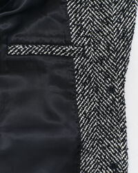 Relaxed fit sildebensmønstret blazer