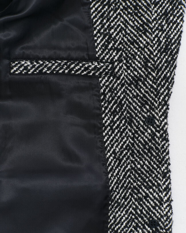 Relaxed fit sildebensmønstret blazer