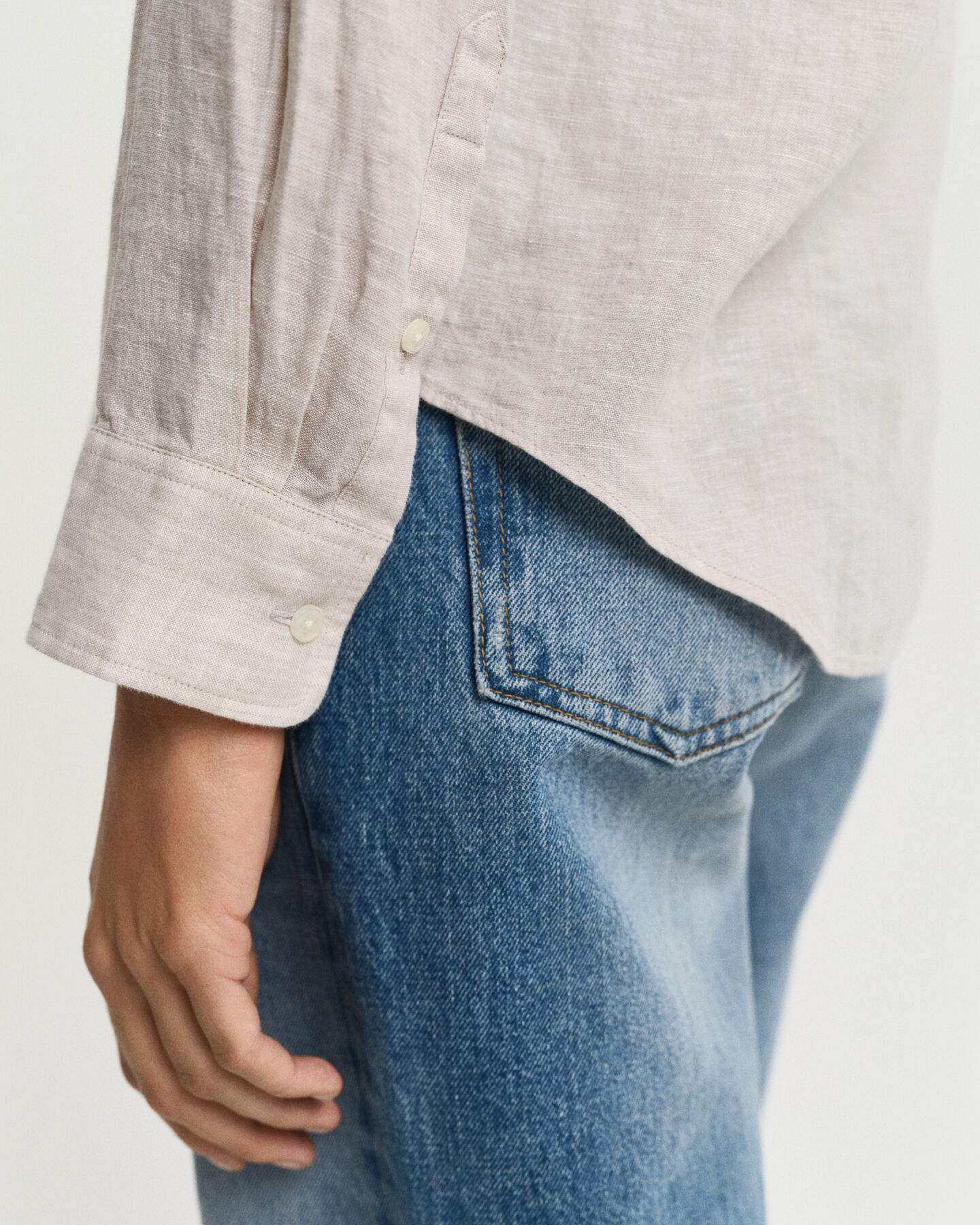 Regular fit skjorte af hør