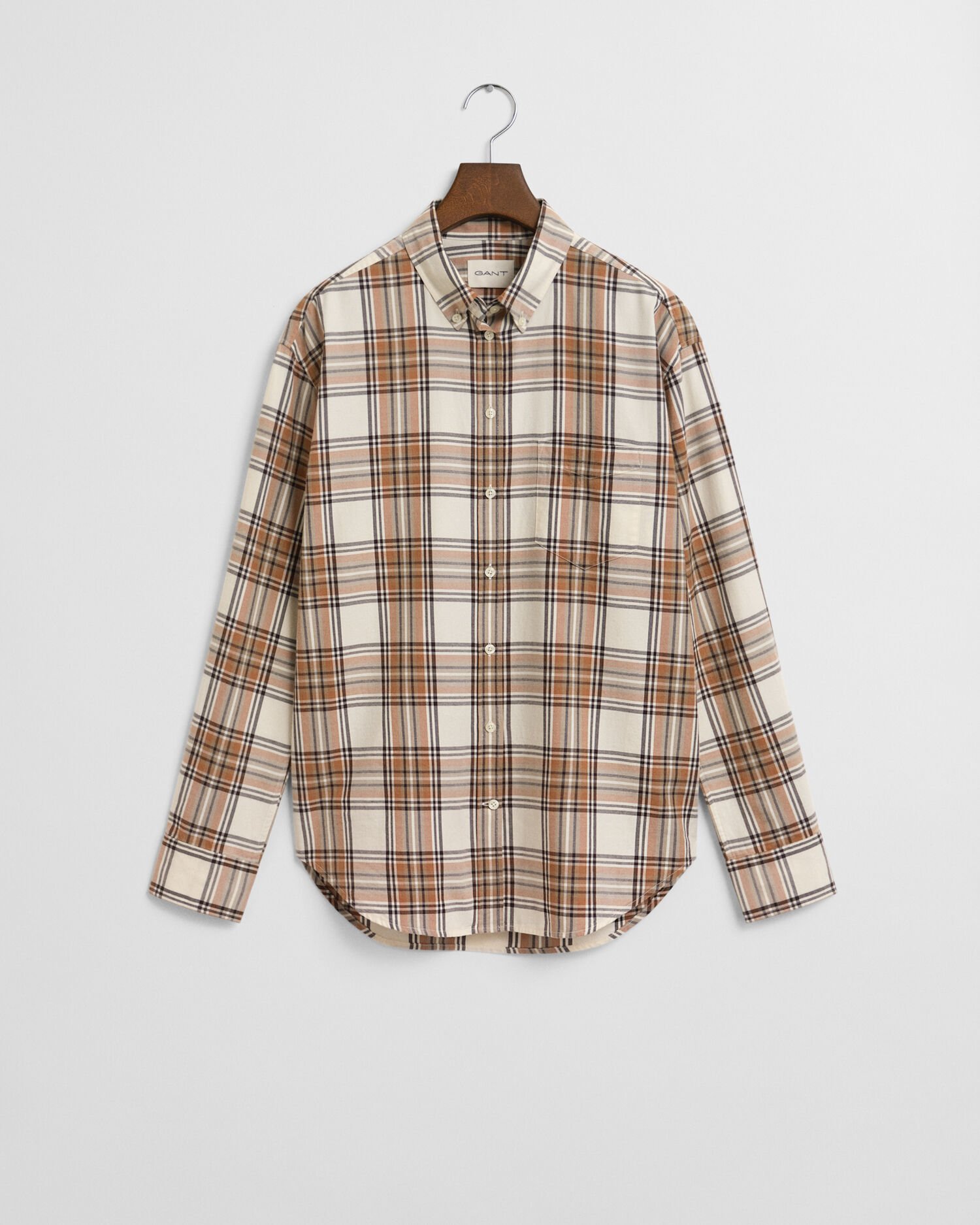 Relaxed fit ternet flannelskjorte