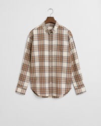 Relaxed fit ternet flannelskjorte
